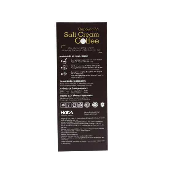 CÀ PHÊ CAPPUCCINO KEM MUỐI 